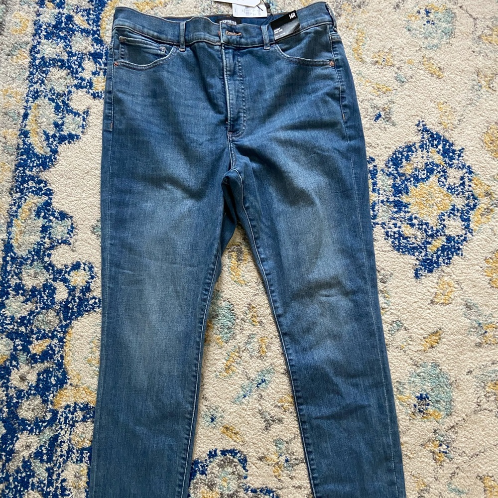 NWT 14R Express skinny high rise jeans